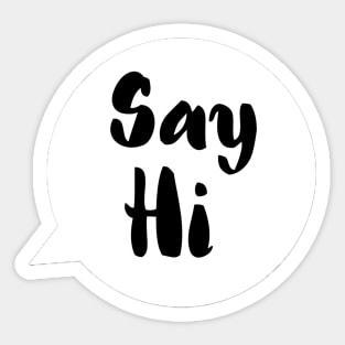 Say hi Sticker